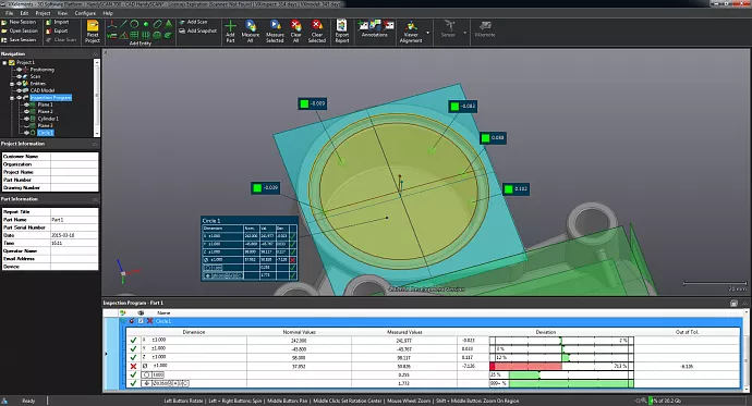 Программный продукт Creaform VXinspect и VXinspect|Elite