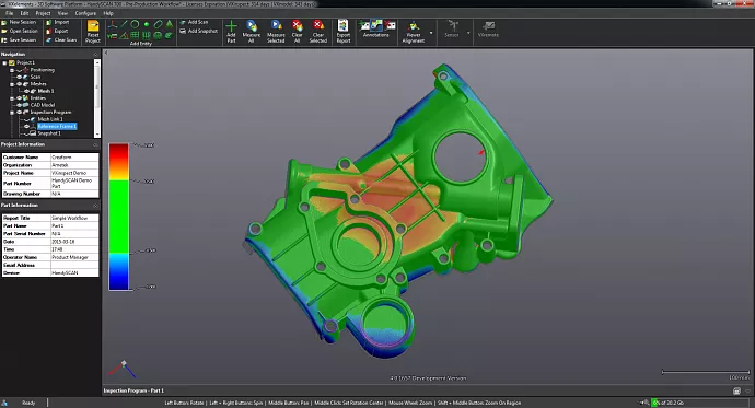 Программный продукт Creaform VXinspect и VXinspect|Elite